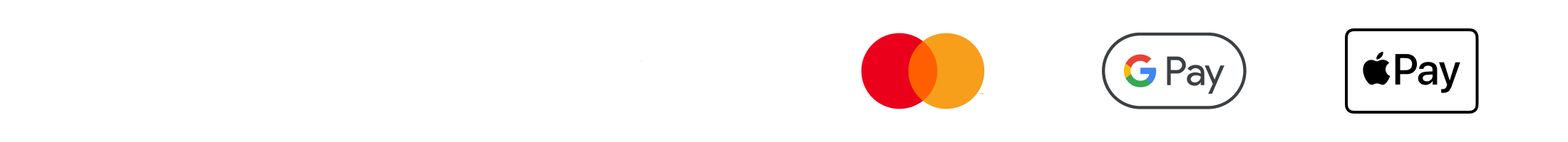 Platební metody - Visa, Mastercard, Google Pay, Apple Pay
